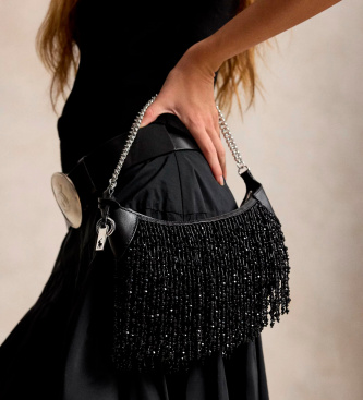 Polo Ralph Lauren Sac Polo ID mini avec perles et chaîne noir