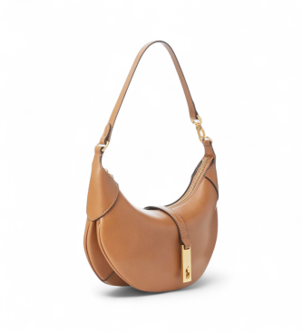 Polo Ralph Lauren Borsa a tracolla Polo ID mini in pelle di vitello marrone