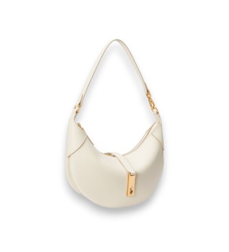 Polo Ralph Lauren Borsa a spalla Polo ID mini in pelle bianco sporco