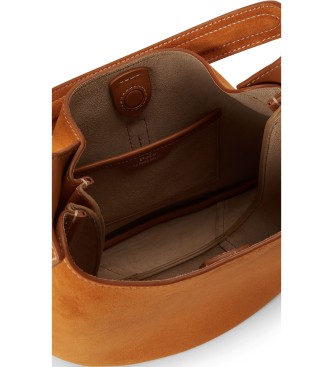 Polo Ralph Lauren Brązowa zamszowa torba Polo ID