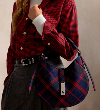 Polo Ralph Lauren Petit sac à bandoulière Polo ID en sergé marine