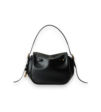 Polo Ralph Lauren Black leather Polo ID mini satchel bag