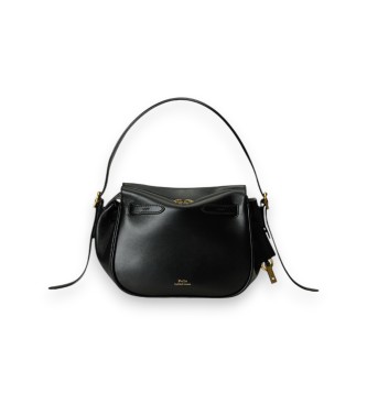 Polo Ralph Lauren Black leather Polo ID mini satchel bag