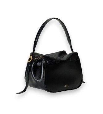 Polo Ralph Lauren Black leather Polo ID mini satchel bag