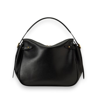 Polo Ralph Lauren Black leather Polo ID satchel bag