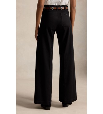 Polo Ralph Lauren Calça Beaton de algodão e elástico preto