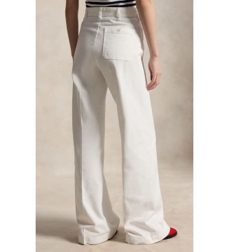 Polo Ralph Lauren Calça Beaton de algodão e elástico branco