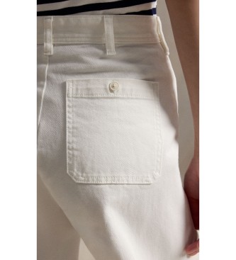 Polo Ralph Lauren Calça Beaton de algodão e elástico branco