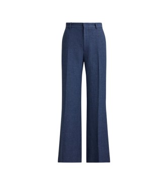 Polo Ralph Lauren Calça Beaton de linho e algodão azul