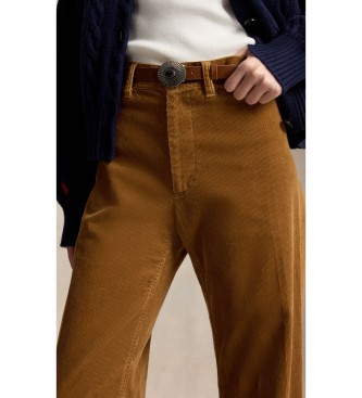 Polo Ralph Lauren Pantalon Beaton en velours côtelé marron
