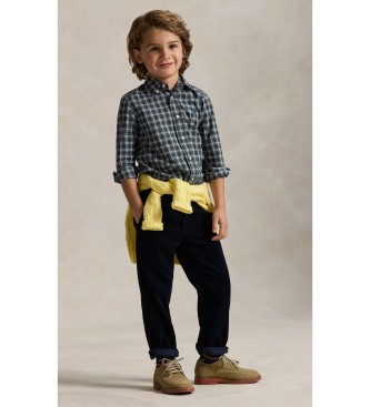 Polo Ralph Lauren Bedford-byxor i corduroy, Straight Fit, marinblå