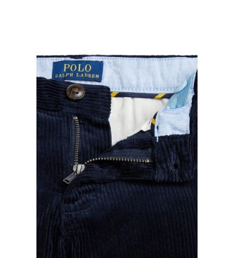 Polo Ralph Lauren Bedford-byxor i corduroy, Straight Fit, marinblå