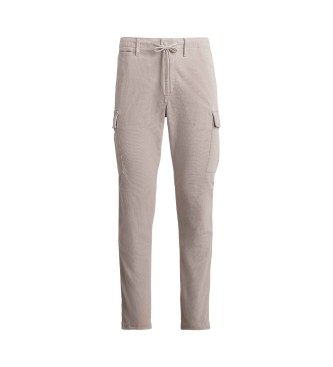 Polo Ralph Lauren Stretch corduroy cargo broek Slim fit grijs