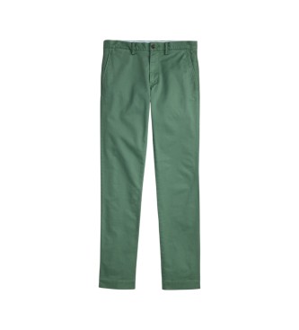 Polo Ralph Lauren Calça chino Slim Fit elástica verde