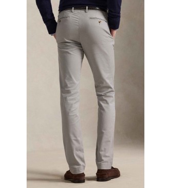 Polo Ralph Lauren Chino broek Stretch Slim Fit lichtgrijs