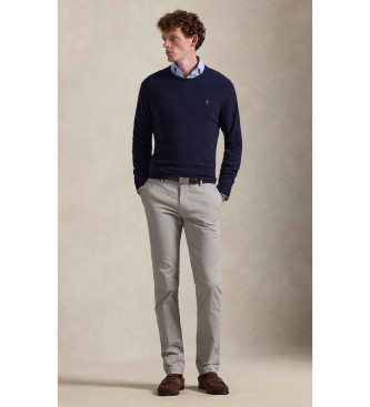 Polo Ralph Lauren Chino broek Stretch Slim Fit lichtgrijs