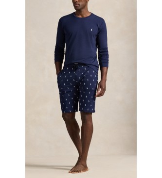 Polo Ralph Lauren Marine gebreide pyjamashort
