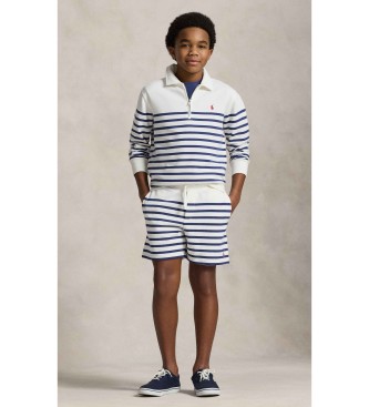 Polo Ralph Lauren Pantaloncini in spugna a righe bianche