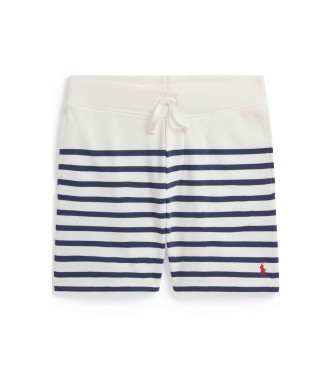 Polo Ralph Lauren Pantaloncini in spugna a righe bianche