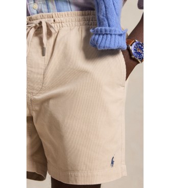 Polo Ralph Lauren Short prepster Polo de veludo cotelê bege