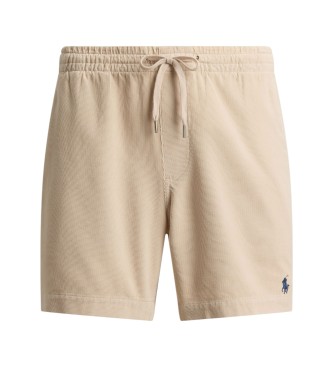 Polo Ralph Lauren Short prepster Polo de veludo cotelê bege
