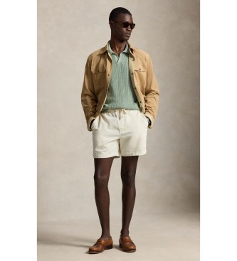 Polo Ralph Lauren Short prepster Polo de veludo cotelê branco sujo