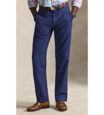 Polo Ralph Lauren Calça de algodão e linho Classic Fit marinho