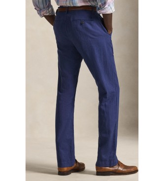 Polo Ralph Lauren Calça de algodão e linho Classic Fit marinho