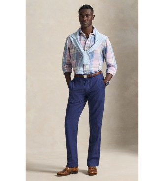 Polo Ralph Lauren Calça de algodão e linho Classic Fit marinho