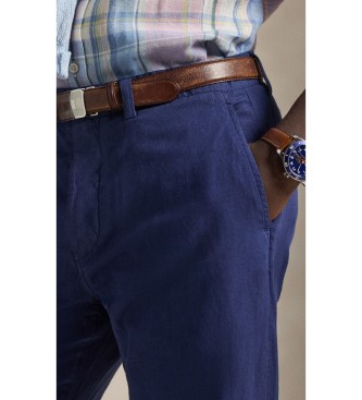 Polo Ralph Lauren Calça de algodão e linho Classic Fit marinho