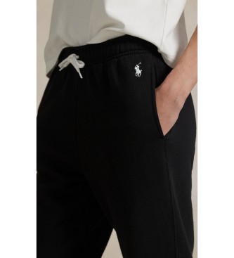 Polo Ralph Lauren Calça de moletom de felpa com cordão preto