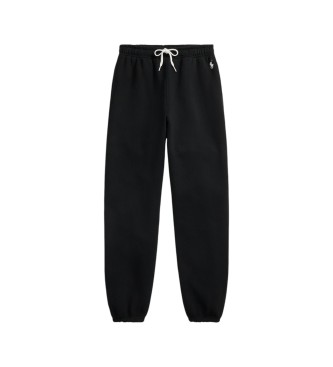 Polo Ralph Lauren Calça de moletom de felpa com cordão preto