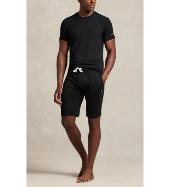 Polo Ralph Lauren Zwarte katoenen gebreide pyjamabroek