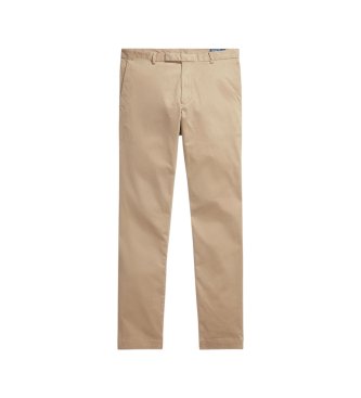 Polo Ralph Lauren Calça Jarrett de cetim Slim Fit beige