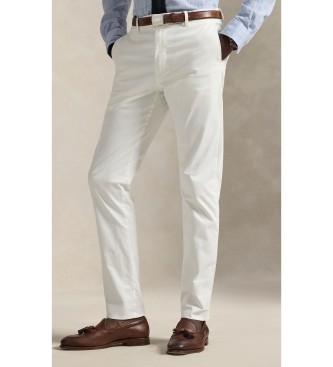 Polo Ralph Lauren Pantalón Jarrett de satén Slim Fit blanco