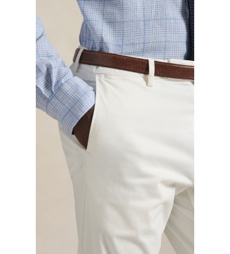 Polo Ralph Lauren Pantalón Jarrett de satén Slim Fit blanco