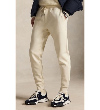Polo Ralph Lauren Calça jogger de malha dupla branco creme