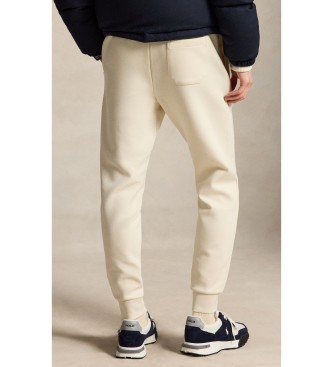 Polo Ralph Lauren Calça jogger de malha dupla branco creme