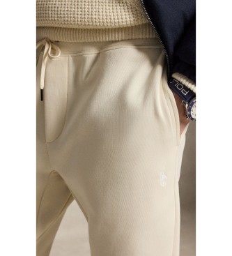 Polo Ralph Lauren Calça jogger de malha dupla branco creme