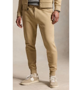 Polo Ralph Lauren Calça jogger de malha dupla bege