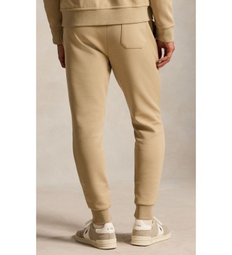 Polo Ralph Lauren Calça jogger de malha dupla bege