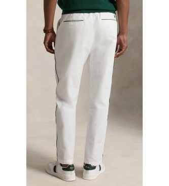 Polo Ralph Lauren Calça Oakfort de faille Classic Fit branca