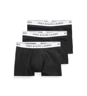 Polo Ralph Lauren Set van 3 klassieke zwarte katoenen boxershorts