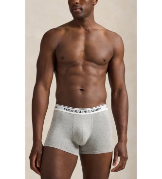 Polo Ralph Lauren Lot de 3 boxers classiques en coton gris, blanc, noir