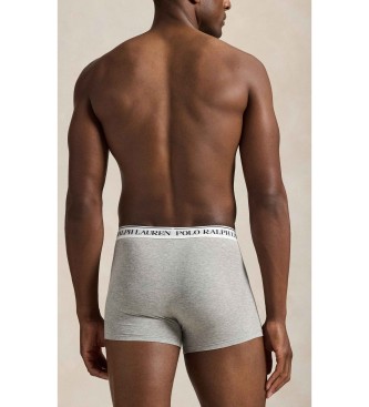 Polo Ralph Lauren Lot de 3 boxers classiques en coton gris, blanc, noir