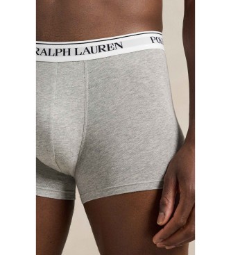 Polo Ralph Lauren Lot de 3 boxers classiques en coton gris, blanc, noir