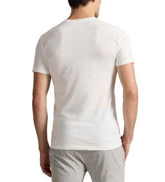 Polo Ralph Lauren Conjunto de 3 t-shirts com gola redonda em branco, cinzento e azul-marinho