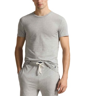 Polo Ralph Lauren Conjunto de 3 t-shirts com gola redonda em branco, cinzento e azul-marinho