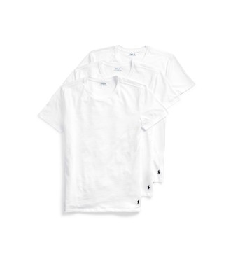 Polo Ralph Lauren Set van 3 witte t-shirts met ronde hals