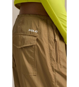 Polo Ralph Lauren Calças de para-quedas castanhas
